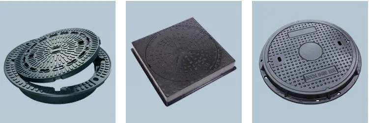 Factory Outlet Sand Blasting Cast Iron Manhole Cover Ductile Iron Trench Cover Sewer Cover Composite Manhole Cover